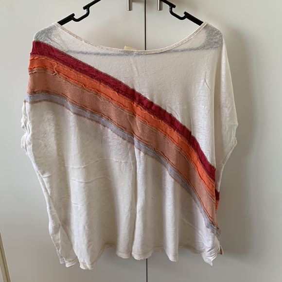 We the Free rainbow t-shirt, size M - Picture 3 of 6